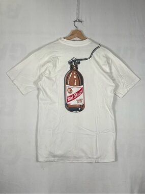 Vintage Red Stripe Lager Beer Jamaica Hefty T shirt Single Stitch Sz L